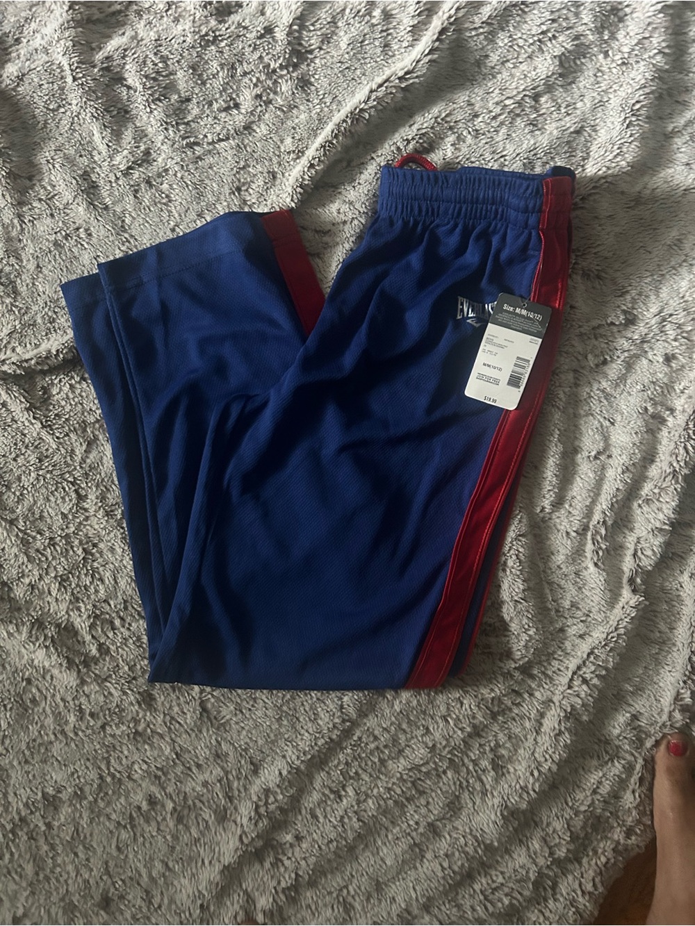 Everlast Blue Track Pants with Red Stripe